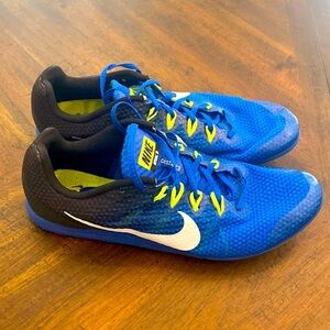 Nike rival D distance blue cleats men size 11